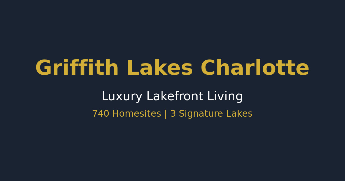 Modern new construction home at Griffith Lakes Charlotte